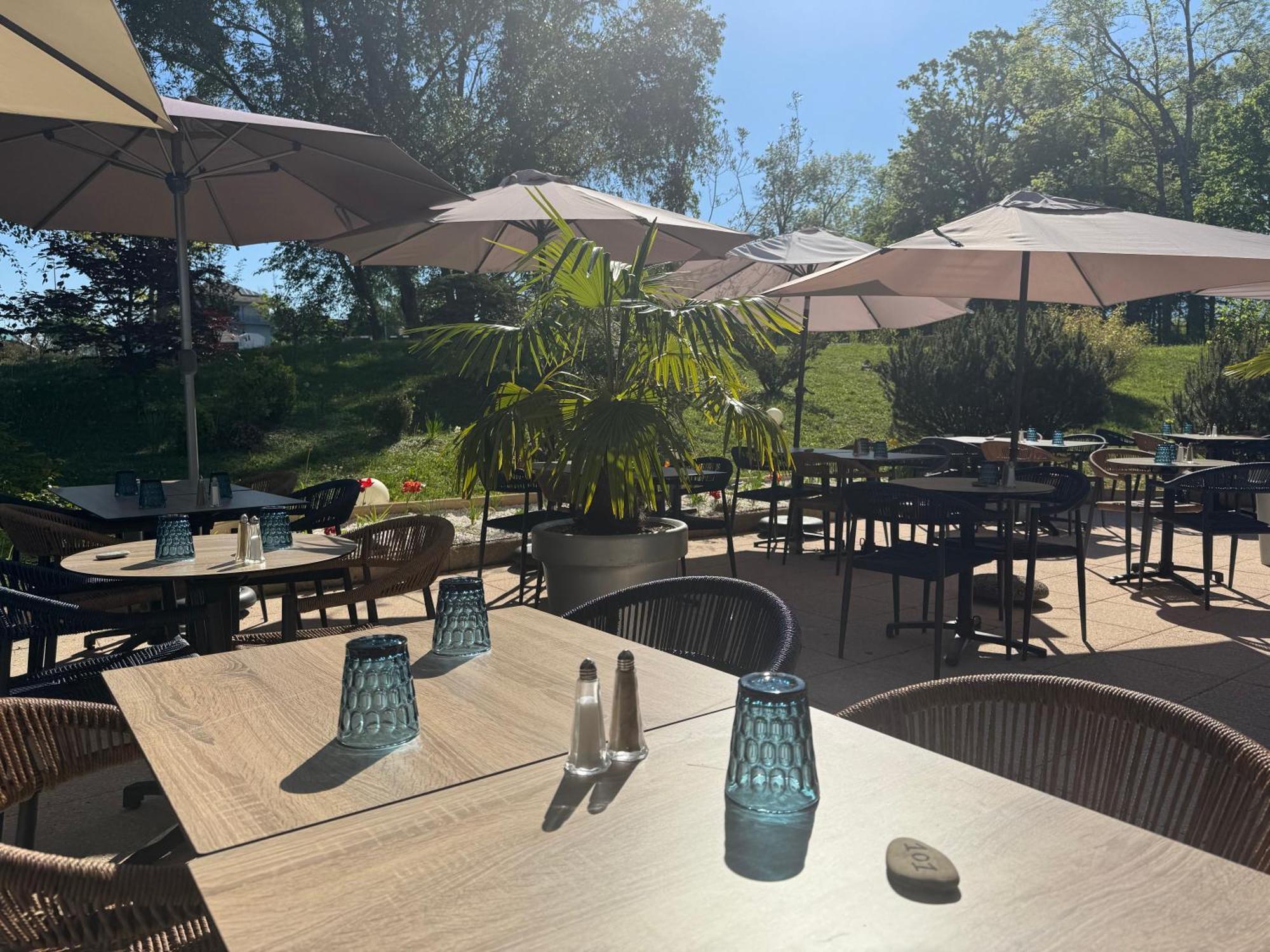 Hotel Cote Sud Leman Thonon-les-Bains Bagian luar foto